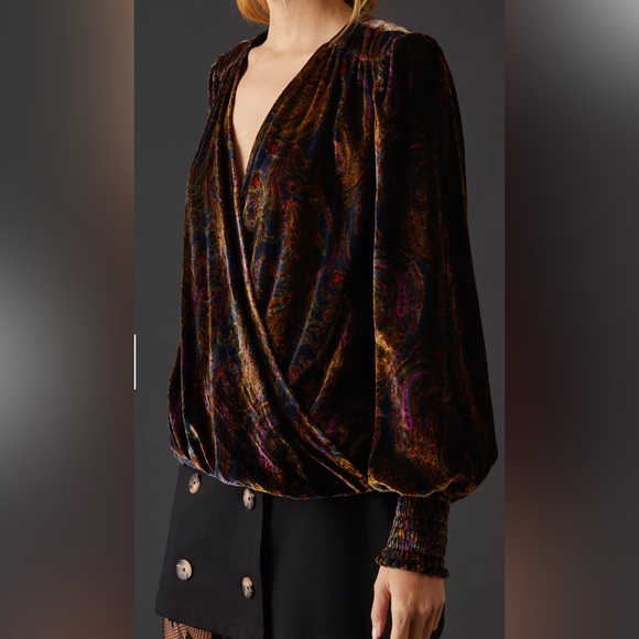 Women’s Anthropologie ‎ Long sleeve   Blouse *New with Tags - Picture 2 of 11